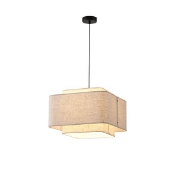 Imagine Lumină suspendată din țesătură, 1xE27, max 15W, 400x1090mm, crem, Arte Illumina MUSA