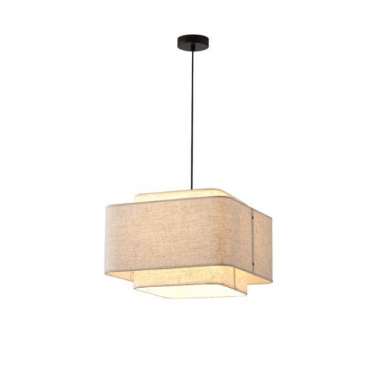 Imagine Lumină suspendată din țesătură, 1xE27, max 15W, 400x1090mm, crem, Arte Illumina MUSA