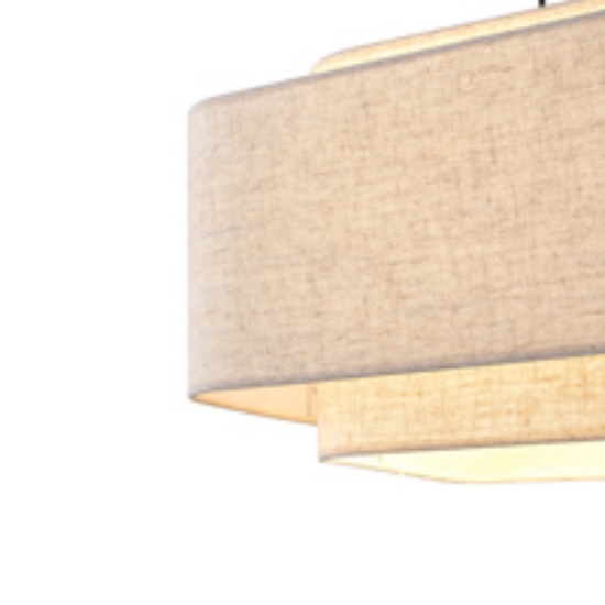 Imagine Lumină suspendată din țesătură, 1xE27, max 15W, 400x1090mm, crem, Arte Illumina MUSA