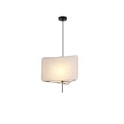 Imagine Lampa suspendată din material, unică, 1xE27, max 15W, 480x900mm, crem, Arte Illumina Tuscany