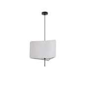 Imagine Lampa suspendată din material, unică, 1xE27, max 15W, 480x900mm, crem, Arte Illumina Tuscany