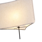 Imagine Lampa suspendată din material, unică, 1xE27, max 15W, 480x900mm, crem, Arte Illumina Tuscany