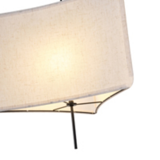 Imagine Lampa suspendată din material, unică, 1xE27, max 15W, 480x900mm, crem, Arte Illumina Tuscany