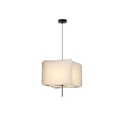 Imagine Lumină suspendată din material, un singur corp 1xE27 max 15W 480x900mm crem Arte Illumina Tuscany