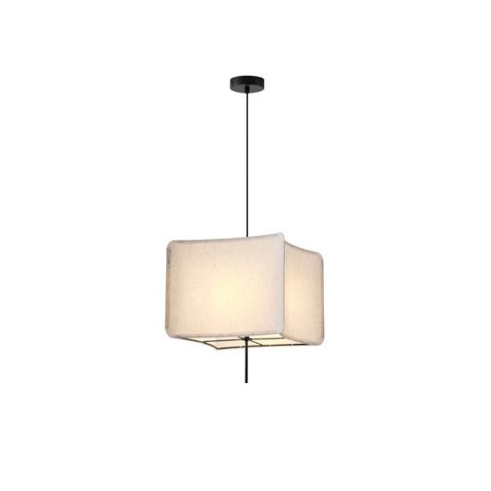 Imagine Lumină suspendată din material, un singur corp 1xE27 max 15W 480x900mm crem Arte Illumina Tuscany