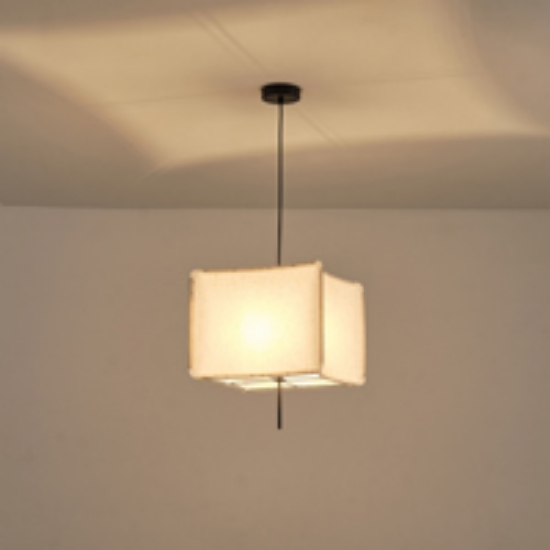 Imagine Lumină suspendată din material, un singur corp 1xE27 max 15W 480x900mm crem Arte Illumina Tuscany