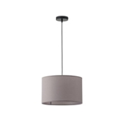 Imagine Lampa suspendată din material, unică, 1xE27, max 15W, Ø380x1500mm, gri, Arte Illumina Soho