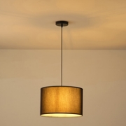 Imagine Lumină suspendată din material, unică, 1xE27, max 15W, D380x1500mm, neagră, Arte Illumina Soho