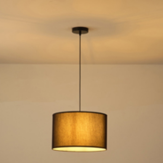 Imagine Lumină suspendată din material, unică, 1xE27, max 15W, D380x1500mm, neagră, Arte Illumina Soho