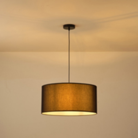 Imagine Lampa suspendată din material, unică, 1x27 Max 15W Ø530x1500mm neagră Arte Illumina Soho