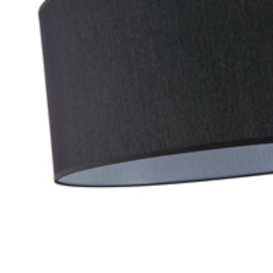 Imagine Lampa suspendată din material, unică, 1x27 Max 15W Ø530x1500mm neagră Arte Illumina Soho