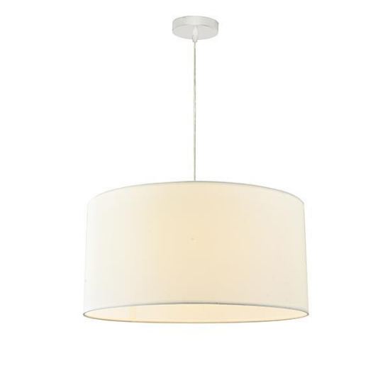 Imagine Lampa suspendată din material, un singur corp de iluminat 1xE27 Max 15W Ø530x1500mm alb Arte Illumina Soho