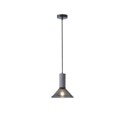 Imagine Lumină suspendată din beton și metal 1xE27 Max 15W 210x1720mm Negru Arte Illumina Scouro