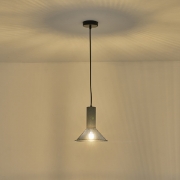 Imagine Lumină suspendată din beton și metal 1xE27 Max 15W 210x1720mm Negru Arte Illumina Scouro