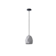 Imagine Lumină suspendată din beton cu un singur corp 1xE27 Max 15W Ø160X1670mm gri Arte Illumina Arme