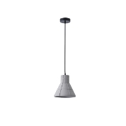 Imagine Lumină suspendată din beton cu un singur corp 1xE27 Max 15W Ø200x1710mm gri Arte Illumina Arme