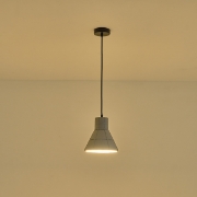 Imagine Lumină suspendată din beton cu un singur corp 1xE27 Max 15W Ø200x1710mm gri Arte Illumina Arme