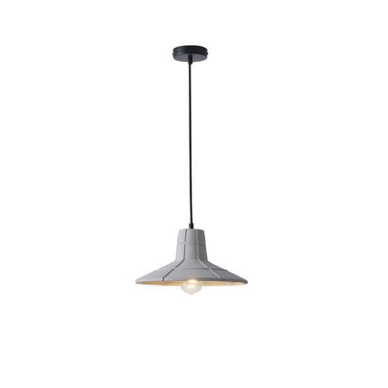 Imagine Lumină suspendată din beton cu un singur corp 1xE27 Max 15W Ø320X1660mm gri Arte Illumina Arme