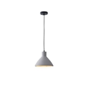 Imagine Lumină suspendată din beton cu un singur corp 1xE27 max 15W 240x1710mm gri Arte Illumina Yeso