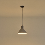 Imagine Lumină suspendată din beton cu un singur corp 1xE27 max 15W 240x1710mm gri Arte Illumina Yeso