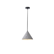 Imagine Lumină suspendată din beton, 1xE27, max 15W, 240x1710mm, gri, Arte Illumina Platree