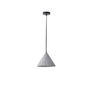 Imagine Lumină suspendată din beton, 1xE27, max 15W, 240x1710mm, gri, Arte Illumina Platree