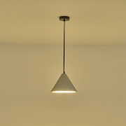 Imagine Lumină suspendată din beton, 1xE27, max 15W, 240x1710mm, gri, Arte Illumina Platree