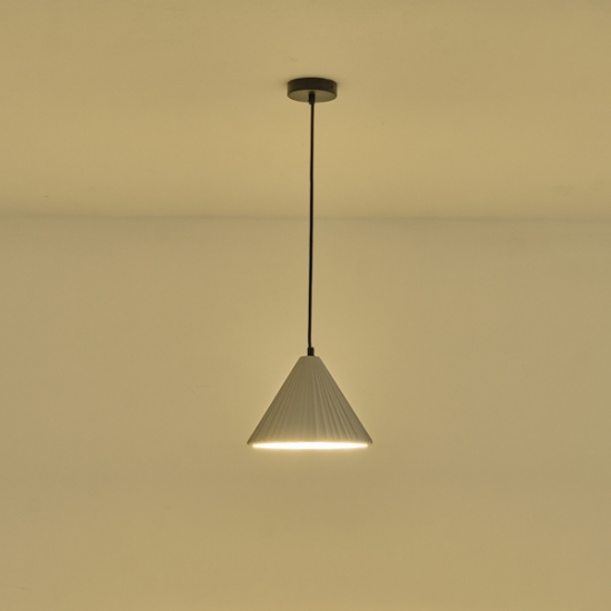 Imagine Lumină suspendată din beton, 1xE27, max 15W, 240x1710mm, gri, Arte Illumina Platree