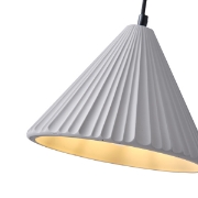 Imagine Lumină suspendată din beton, 1xE27, max 15W, 240x1710mm, gri, Arte Illumina Platree