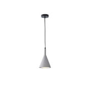 Imagine Lumină suspendată din beton cu un singur corp de iluminat 1xE27 Max 15W Ø150X1750mm gri Arte Illumina Yeso