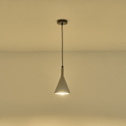 Imagine Lumină suspendată din beton cu un singur corp de iluminat 1xE27 Max 15W Ø150X1750mm gri Arte Illumina Yeso