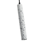 Imagine Lampa suspendată din beton cu LED 3W 280Lm 3000K Ø45X1800mm alb Arte Illumina Salpico