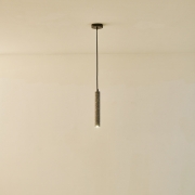 Imagine Lumină suspendată din beton cu LED 3W 280Lm 3000K Ø45X1800mm gri Arte Illumina Salpico
