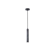 Imagine Lumină suspendată din beton cu LED 3W 280Lm 3000K Ø45X1800mm neagră Arte Illumina Salpico