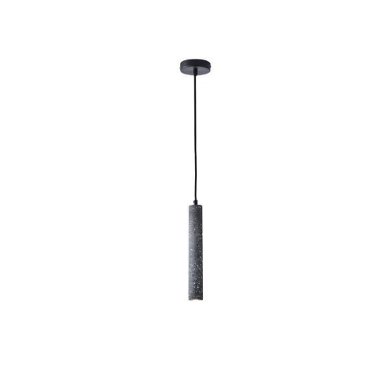 Imagine Lumină suspendată din beton cu LED 3W 280Lm 3000K Ø45X1800mm neagră Arte Illumina Salpico