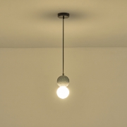 Imagine Lumină suspendată din beton-sticlă cu un singur corp 1xG9 Max 7W Ø100x1710mm Negru Arte Illumina Salpico