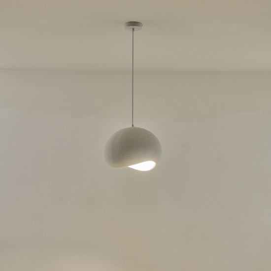 Imagine Lampa suspendată din poliesterină cu un singur corp de iluminat 1XE27 Max 15W Ø400X1810mm Alb Arte Illumina Aeonic