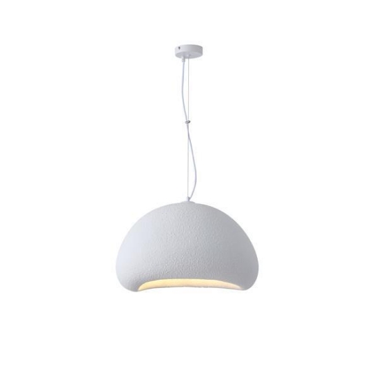 Imagine Lumină suspendată din poliesterină cu un singur corp 1XE27 Max 15W Ø500X1810mm Alb Arte Illumina Aeonic