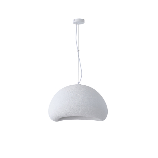 Imagine Lumină suspendată din poliesterină cu un singur corp 1XE27 Max 15W Ø500X1810mm Alb Arte Illumina Aeonic