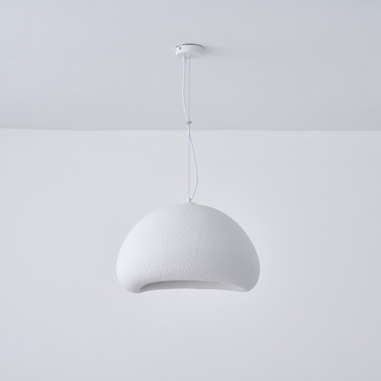 Imagine Lumină suspendată din poliesterină cu un singur corp 1XE27 Max 15W Ø500X1810mm Alb Arte Illumina Aeonic