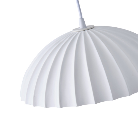 Imagine Lumină suspendată din gips, un singur corp de iluminat 1XE27 max 15W Ø300X1630mm alb Arte Illumina Calco