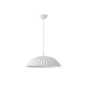 Imagine Lampa suspendată din gips cu un singur corp de iluminat 1XE27 Max 15W Ø500X1830mm Alb Arte Illumina Calco
