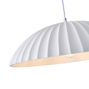 Imagine Lampa suspendată din gips cu un singur corp de iluminat 1XE27 Max 15W Ø500X1830mm Alb Arte Illumina Calco