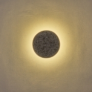 Imagine Aplica de perete din beton-metal LED 5W 600Lm 3000K Ø240mm gri Arte Illumina Salpico