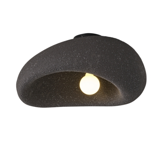 Imagine Lumină de plafon din plastic întărit cu fibră de sticlă 1XE27 max 15W Ø50cm negru Arte Illumina Teral