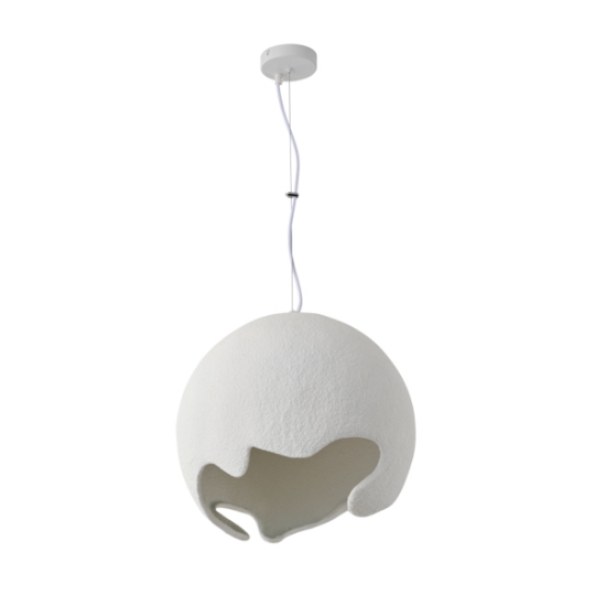 Imagine Lampa suspendată din poliesterină ELIO 1XE27 max 15W 400X400mm albă