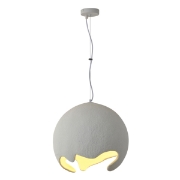 Imagine Lampa suspendată din poliesterină ELIO 1XE27 max 15W 400X400mm albă