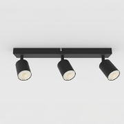 Imagine Spotlight de tavan triplu GU10 Max5W Ø320X105mm S1962 Negru Arte Illumina Brava