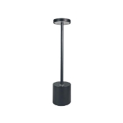 Imagine Lampă de masă reîncărcabilă din aluminiu LED 4W 150Lm 3000K dimabilă Ø90X350mm neagră Arte Illumina Tablo