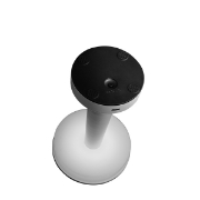 Imagine Lampă de masă reîncărcabilă din metal și plastic LED 2W 90Lm 3CCT (3000-4000-6000K) DC 5V Ø125X205mm Alb Arte Illumina Twilight